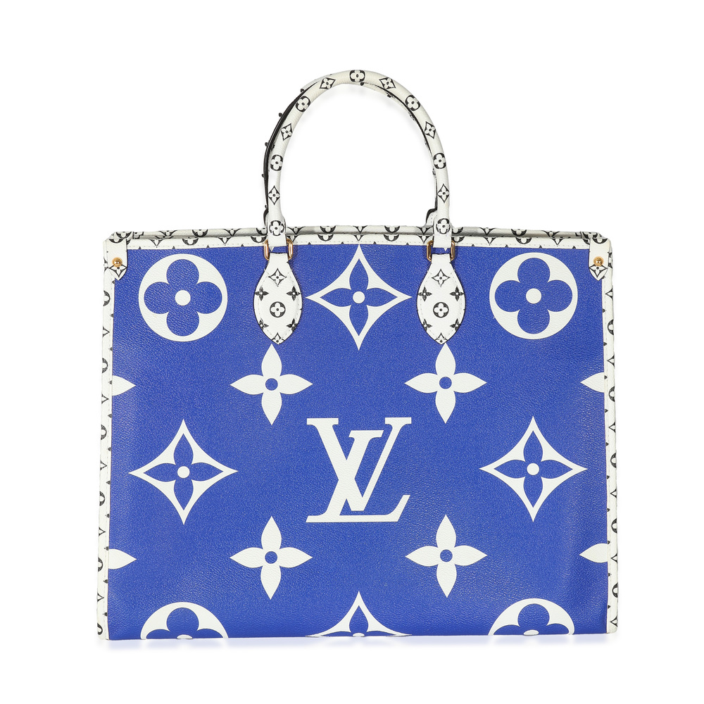 Louis Vuitton Limited Edition Blue Monogram Giant Hamptons Onthego - Picture 5 of 8